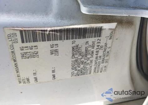 2010 Nissan Altima 2.5 S from USA, damaged, VIN 1N4AL2AP1AN483432